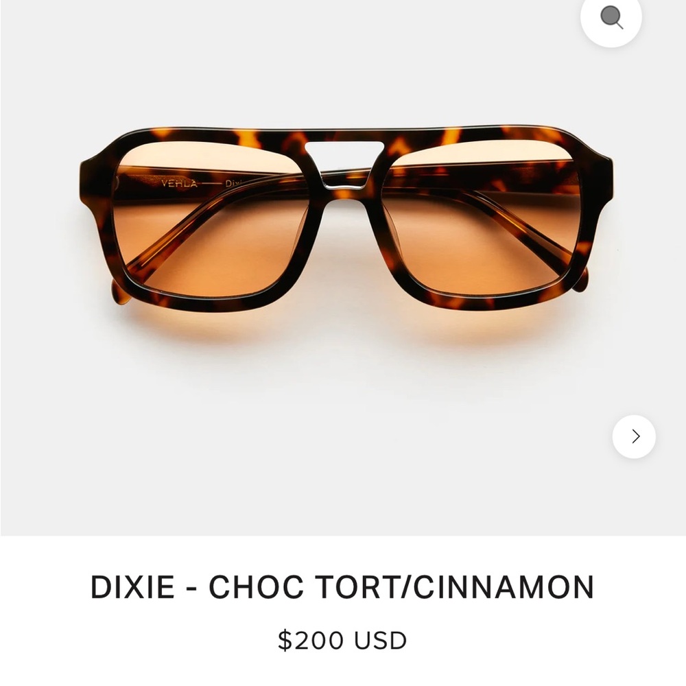 Brand new Vehla sunglasses-DIXIE - CHOC TORT/CINNAMON